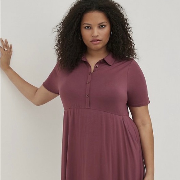 Collared Jersey Shirtdress
Dusty Red - Picture 5 of 7